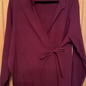 Zara Deep Burgundy Women's Robe